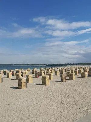 Ein Strand an oder in der Nähe der Ferienwohnung