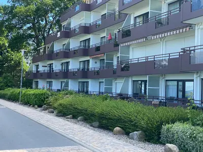 Das Gebäude in dem sich die Ferienwohnung befindet