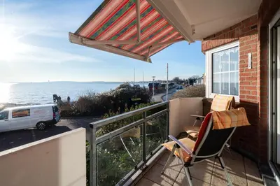 Ein allgemeiner Meerblick oder ein Meerblick von der Ferienwohnung aus