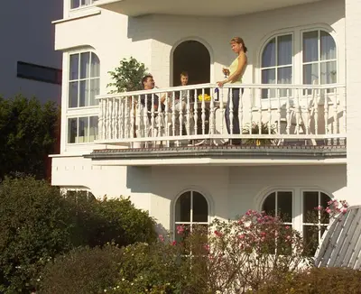 Ein Balkon oder eine Terrasse in der Unterkunft Haus Südstrand, Scharbeutz-Sierksdorf