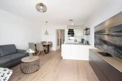 Küche/Küchenzeile in der Unterkunft View 91 Strandkieker