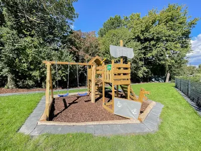 Ein Kinderspielbereich in der Unterkunft My Baltic Sea - Ferienwohnungen im Seaside House