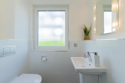 Ein Badezimmer in der Unterkunft Ferienwohnung Sonnendeck 2 Scharbeutz
