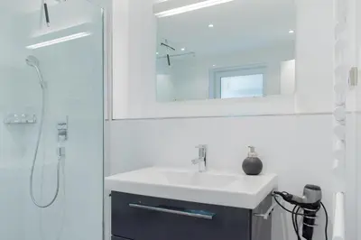 Ein Badezimmer in der Unterkunft Ferienwohnung Sonnendeck 2 Scharbeutz