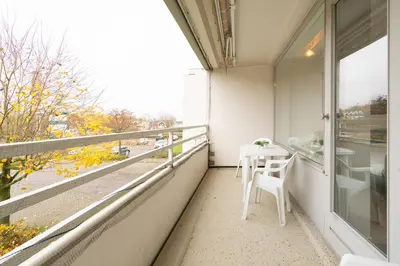 Ein Balkon oder eine Terrasse in der Unterkunft Ferienpark Sierksdorf App 614 - Strandlage
