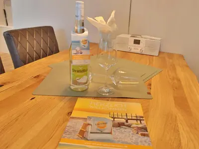 Getränke in der Unterkunft Appartementhaus Pönitzer Chaussee Auszeit Appartement Nr 7