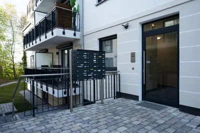Ein Balkon oder eine Terrasse in der Unterkunft Pier 67 Kleine Muschel