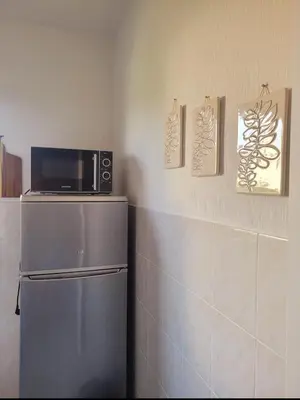 Küche/Küchenzeile in der Unterkunft Apartment Miesmuschelparadies