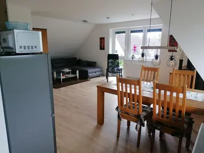 Küche/Küchenzeile in der Unterkunft Ferienwohnung Niegel