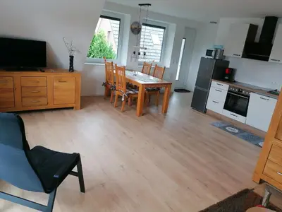 Küche/Küchenzeile in der Unterkunft Ferienwohnung Niegel