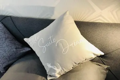 Ein Sitzbereich in der Unterkunft Feriendomizil Neue Bergstrasse Little Suite Dream