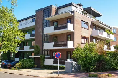 Das Gebäude in dem sich die Ferienwohnung befindet