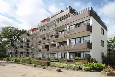 Das Gebäude in dem sich die Ferienwohnung befindet