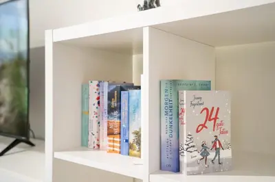 Die Bibliothek in der Ferienwohnung