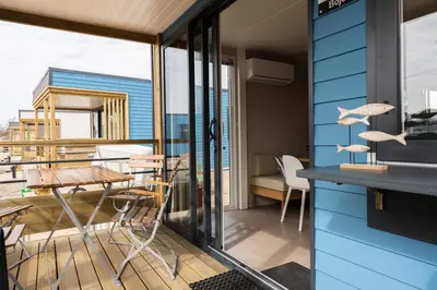 Ein Balkon oder eine Terrasse in der Unterkunft Boje 65