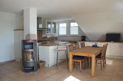 Küche/Küchenzeile in der Unterkunft Ferienwohnung Störtebeker