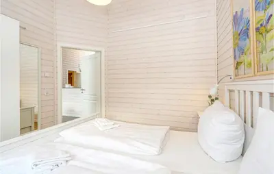 Ein Bett oder Betten in einem Zimmer der Unterkunft Beautiful Home In Krems Iiwarderbrück