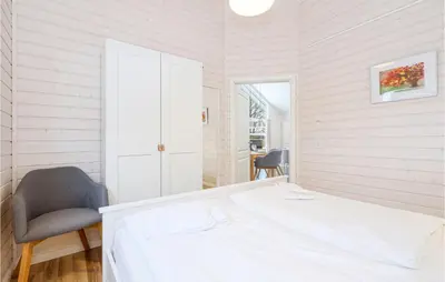 Ein Bett oder Betten in einem Zimmer der Unterkunft Beautiful Home In Krems Iiwarderbrück