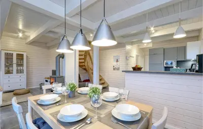 Küche/Küchenzeile in der Unterkunft Cozy Home In Krems Iiwarderbrück