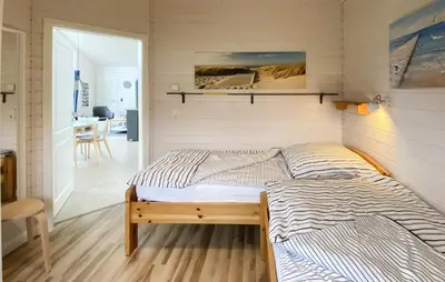 Ein Bett oder Betten in einem Zimmer der Unterkunft Beautiful Home In Krems Iiwarderbrück