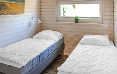 Ein Bett oder Betten in einem Zimmer der Unterkunft Amazing Home In Krems Iiwarderbrück