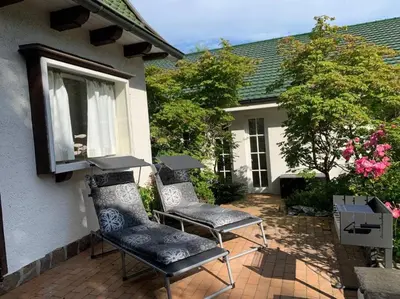 Ein allgemeiner Bergblick oder ein Berglick von des Ferienhauses aus