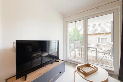 TV/Unterhaltungsangebot in der Unterkunft Ferienwohnung Stern 3 Scharbeutz