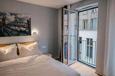 Ein Bett oder Betten in einem Zimmer der Unterkunft The Layhead B&B