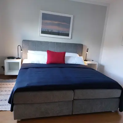 Ein Bett oder Betten in einem Zimmer der Unterkunft 2-Zimmer-Fewo Nähe Lübeck