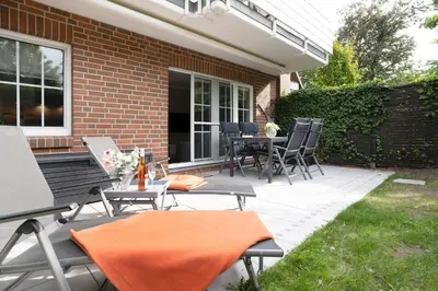 Ein Garten an der Unterkunft Seepark Ankerplatz 17
