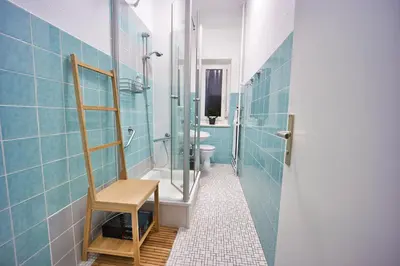 Ein Badezimmer in der Unterkunft HejU - Altbau meets Design - Parkplatz - Netflix