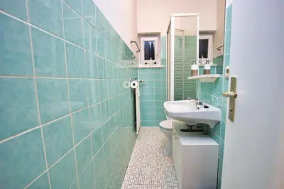 Ein Badezimmer in der Unterkunft HejU - Altbau meets Design - Parkplatz - Netflix