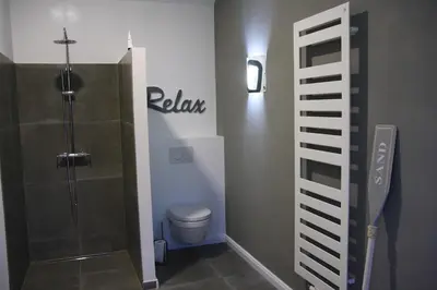 Ein Badezimmer in der Unterkunft Ferienhaus 