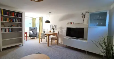TV/Unterhaltungsangebot in der Unterkunft Ferienhaus Boje14a