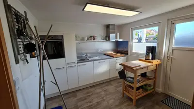 Küche/Küchenzeile in der Unterkunft Ferienhaus Boje14a