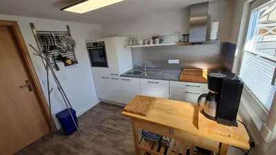 Küche/Küchenzeile in der Unterkunft Ferienhaus Boje14a
