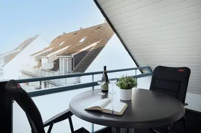 Ein allgemeiner Bergblick oder ein Berglick von der Ferienwohnung aus