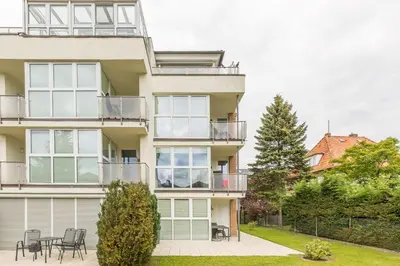Das Gebäude in dem sich die Ferienwohnung befindet