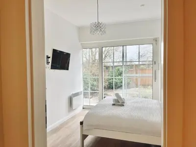Ein Bett oder Betten in einem Zimmer der Unterkunft Wohlfühl Oase In Traumhafter Gegend