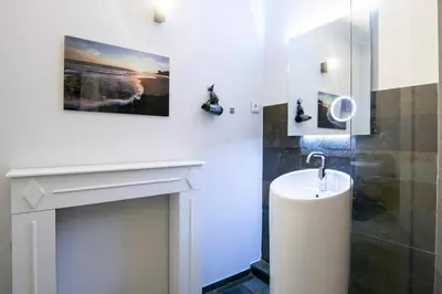 Ein Badezimmer in der Unterkunft Panoramic Sierksdorf Panoramic Ostseezauber