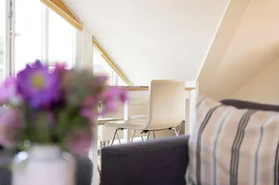 Ein Sitzbereich in der Unterkunft ARW3b Ferienwohnung Walden F