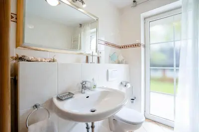 Ein Badezimmer in der Unterkunft BIR9b Ferienwohnung Vahle