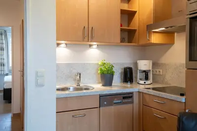 Küche/Küchenzeile in der Unterkunft DKK5 Ferienwohnung Ostseeperle