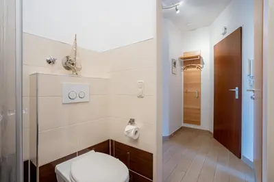 Ein Badezimmer in der Unterkunft DKK5 Ferienwohnung Ostseeperle