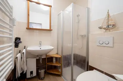 Ein Badezimmer in der Unterkunft DKK5 Ferienwohnung Ostseeperle