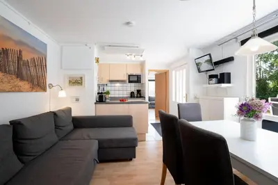 Küche/Küchenzeile in der Unterkunft ERL12 Ferienhaus Niendorf Ostsee