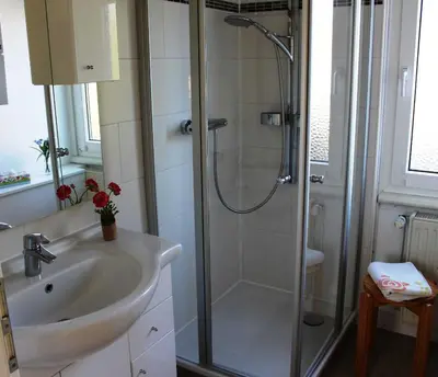 Ein Badezimmer in der Unterkunft EIC4 Bungalow Bullwinkel