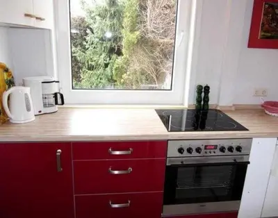Küche/Küchenzeile in der Unterkunft EIC4 Bungalow Bullwinkel