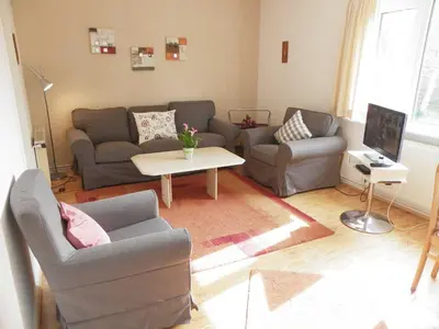 Ein Sitzbereich in der Unterkunft EIC4 Bungalow Bullwinkel