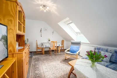 TV/Unterhaltungsangebot in der Unterkunft HER14a Ferienwohnung Hartig